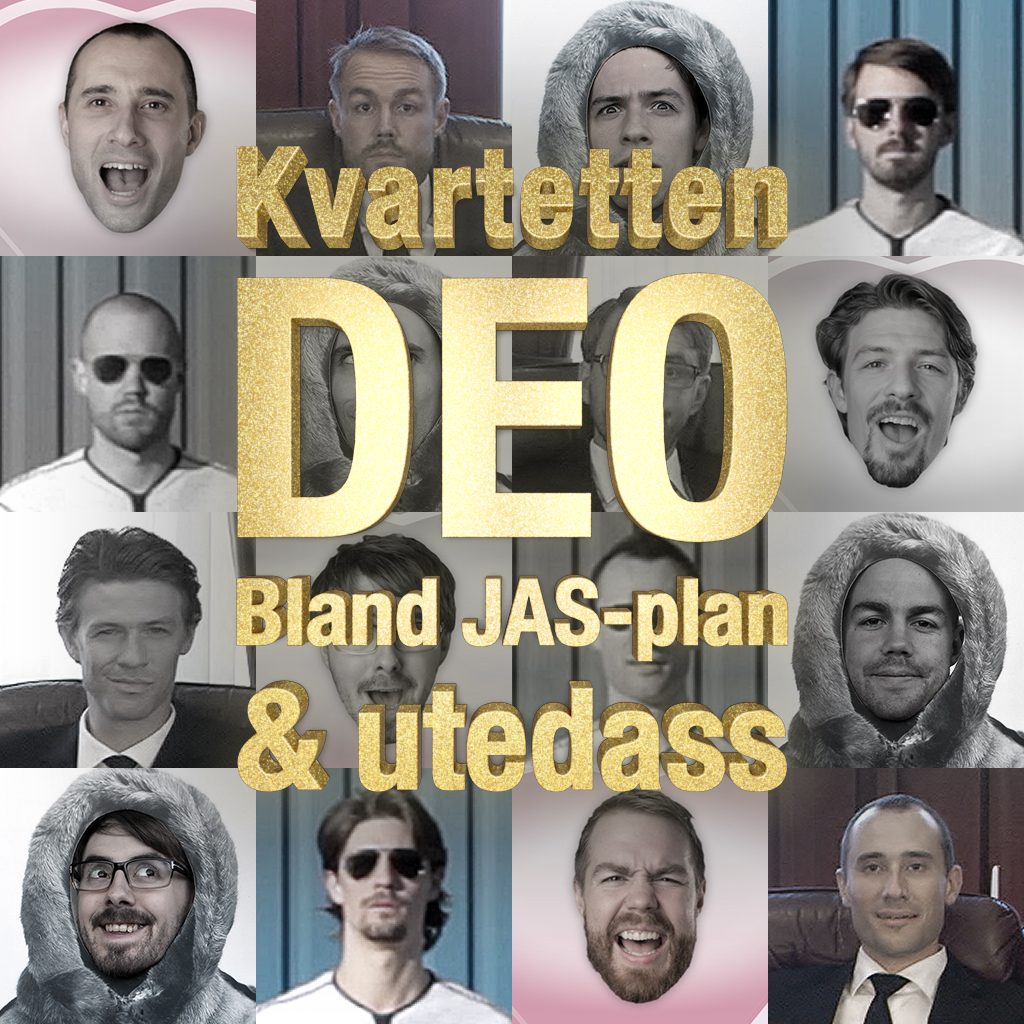 Kvartetten DEO - Bland JAS-plan & utedass - Poster 1.4